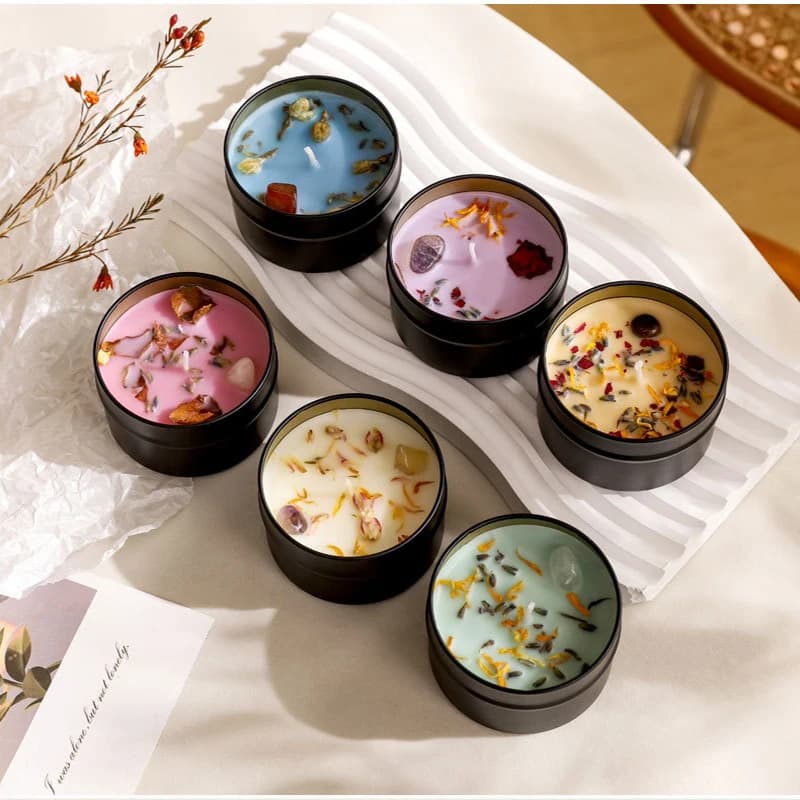 Soy Wax Scented Candle in Iron Can