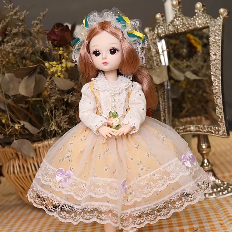 30cm Jointed Doll Playhouse Set