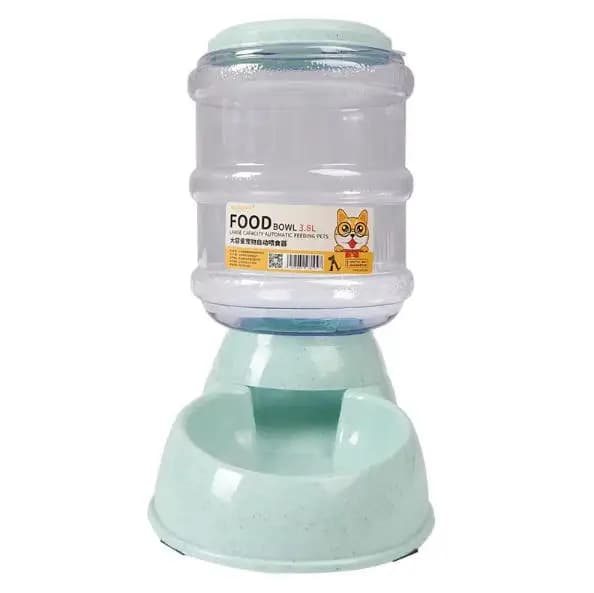 Automatic Pet Feeder Water Bottle Bowl Combo