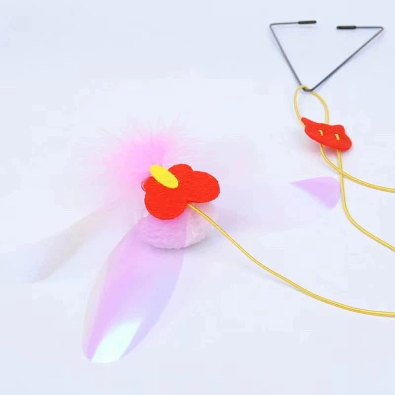 Cat Teaser Toy, Simulated Mice or Rabbits, Suction Cup or Metal Frame and Spring Rope, Exciting Playtime Adventures, Cat Toy