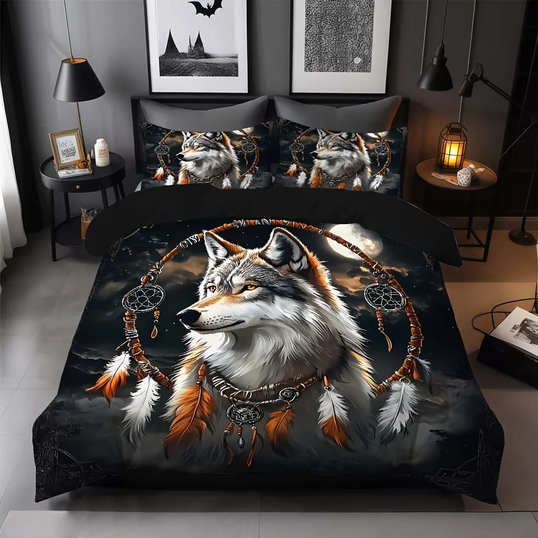 [Elegant Bedding Set] 3D Handsome and Elegant 2pcs/3pcs Duvet Cover Set, 1 Duvet Cover + 1pc/2pcs Pillowcase