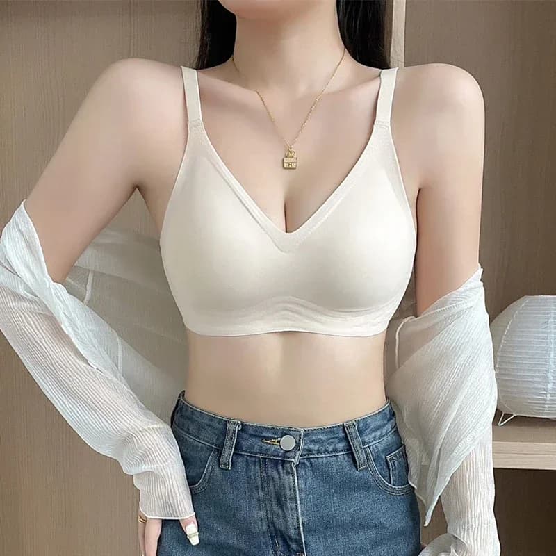 Seamless Push-Up Sports Bra with Soft Support