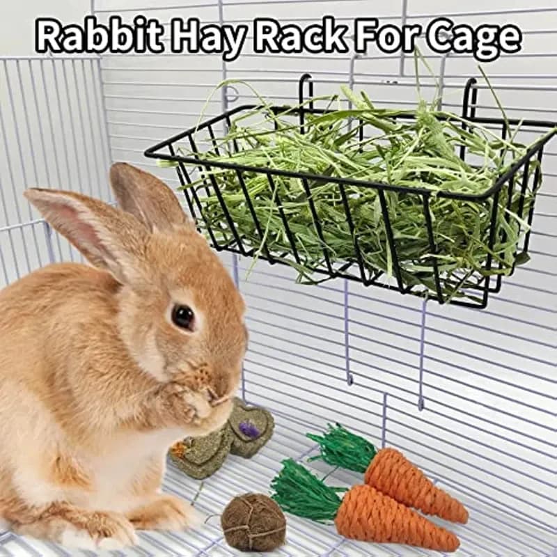 Metal Hay Rack for Rabbits and Guinea Pigs