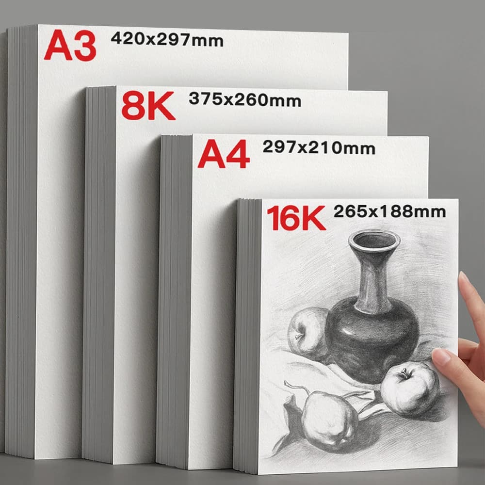 Sketch Paper 25 Sheets Mixed Sizes 160g