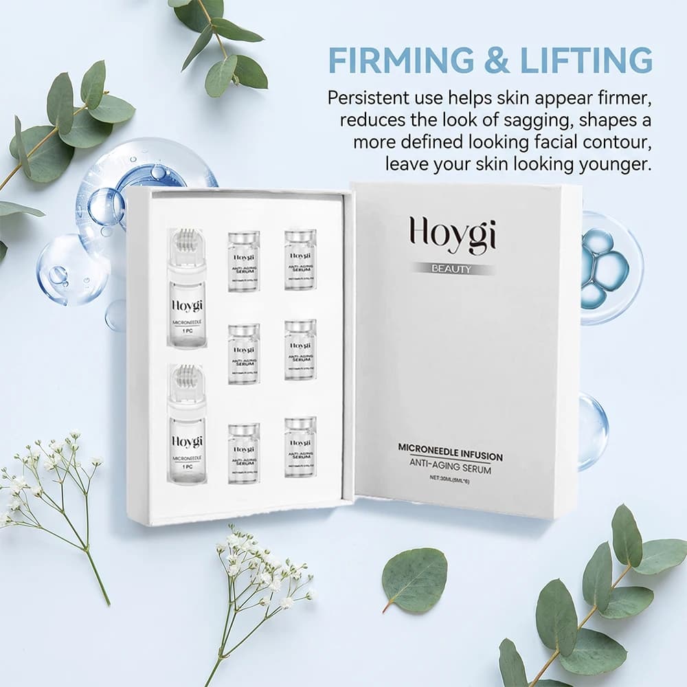 Facial Roller Skincare Set Moisturizing Smoothing Hydrating Daily Face Care Serum Kit Gentle Skin Nourishment