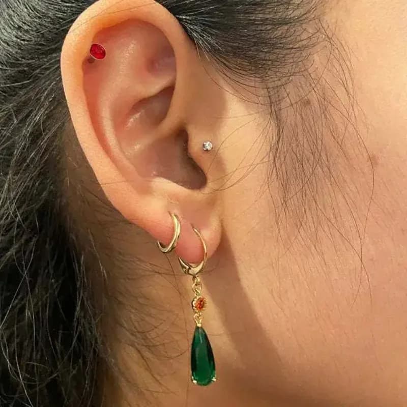 Emerald Drop Earrings