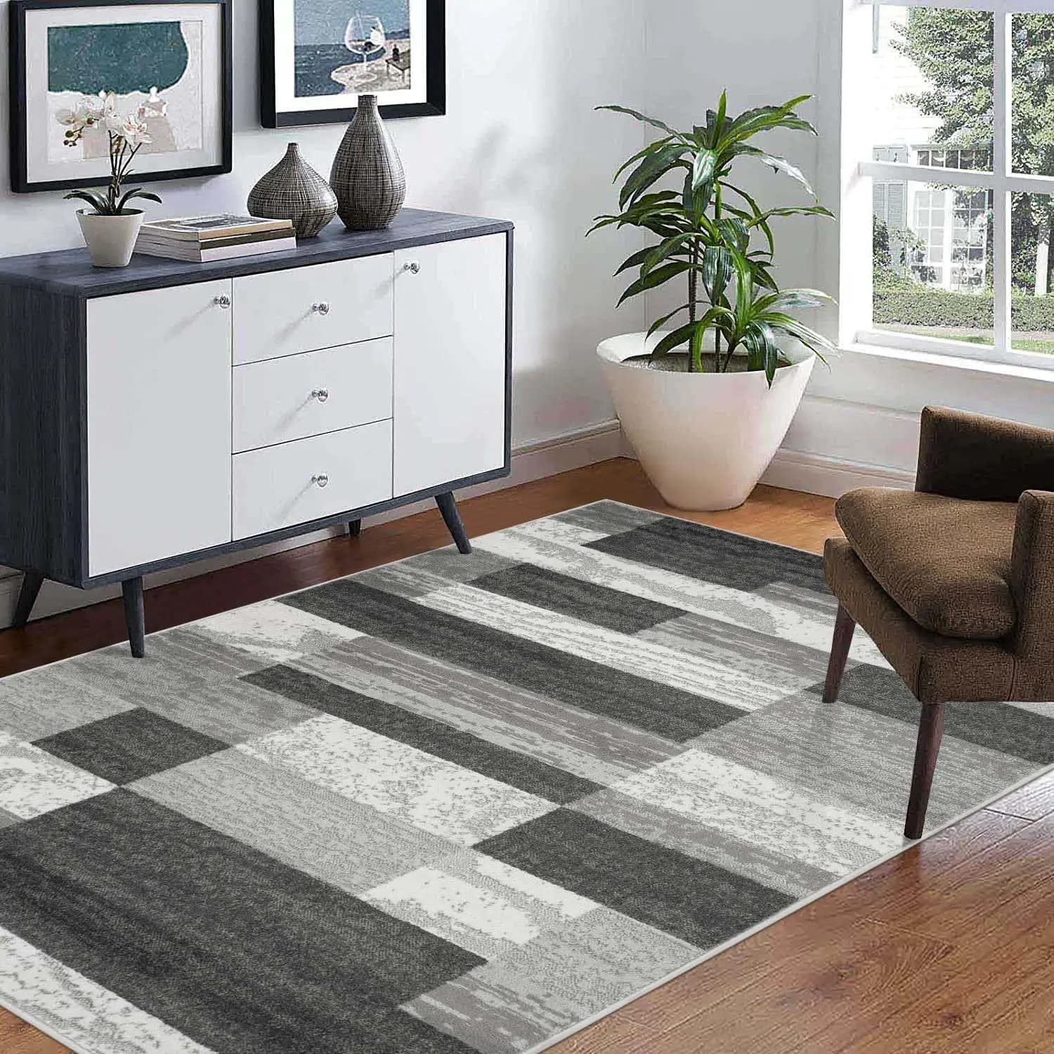 Nordic Geometric Area Rug