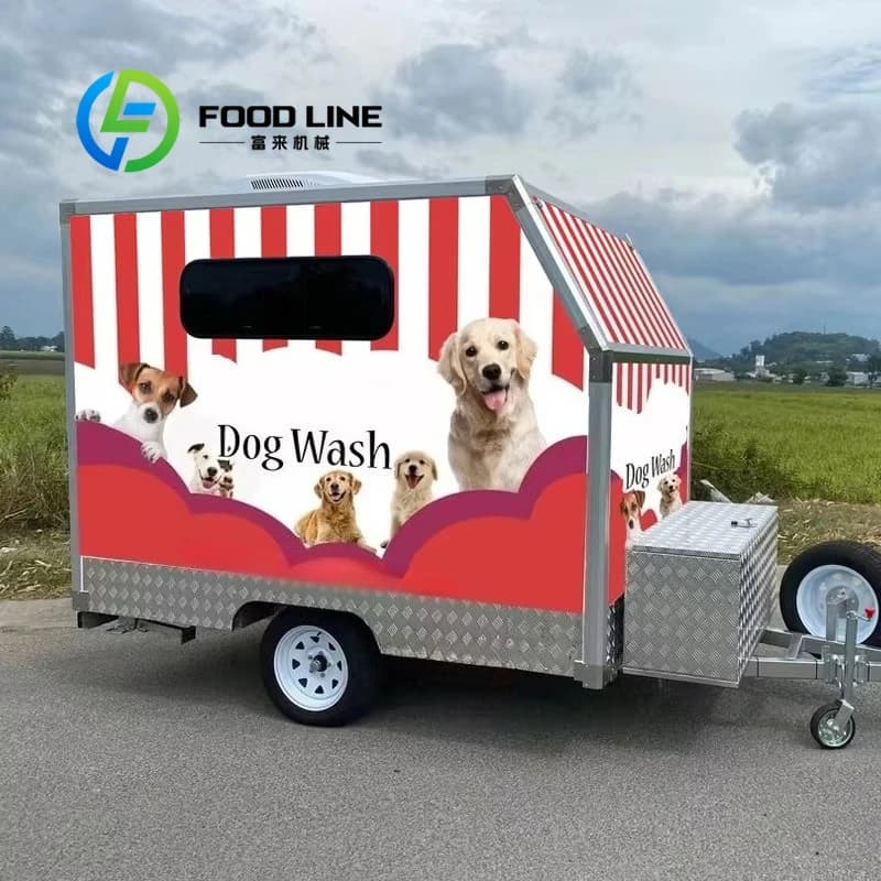 Pet Grooming Trailer Fully Equipped Design For Dog Washing Trimming Drying And Beauty Care Service Anywhere