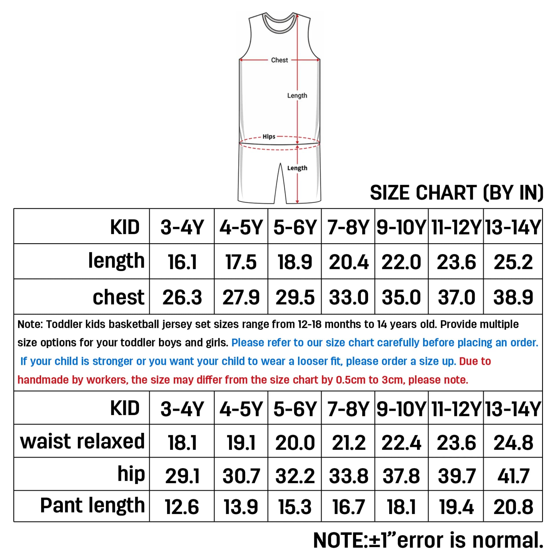 Custom Kids Basketball Jersey and Shorts Kit
