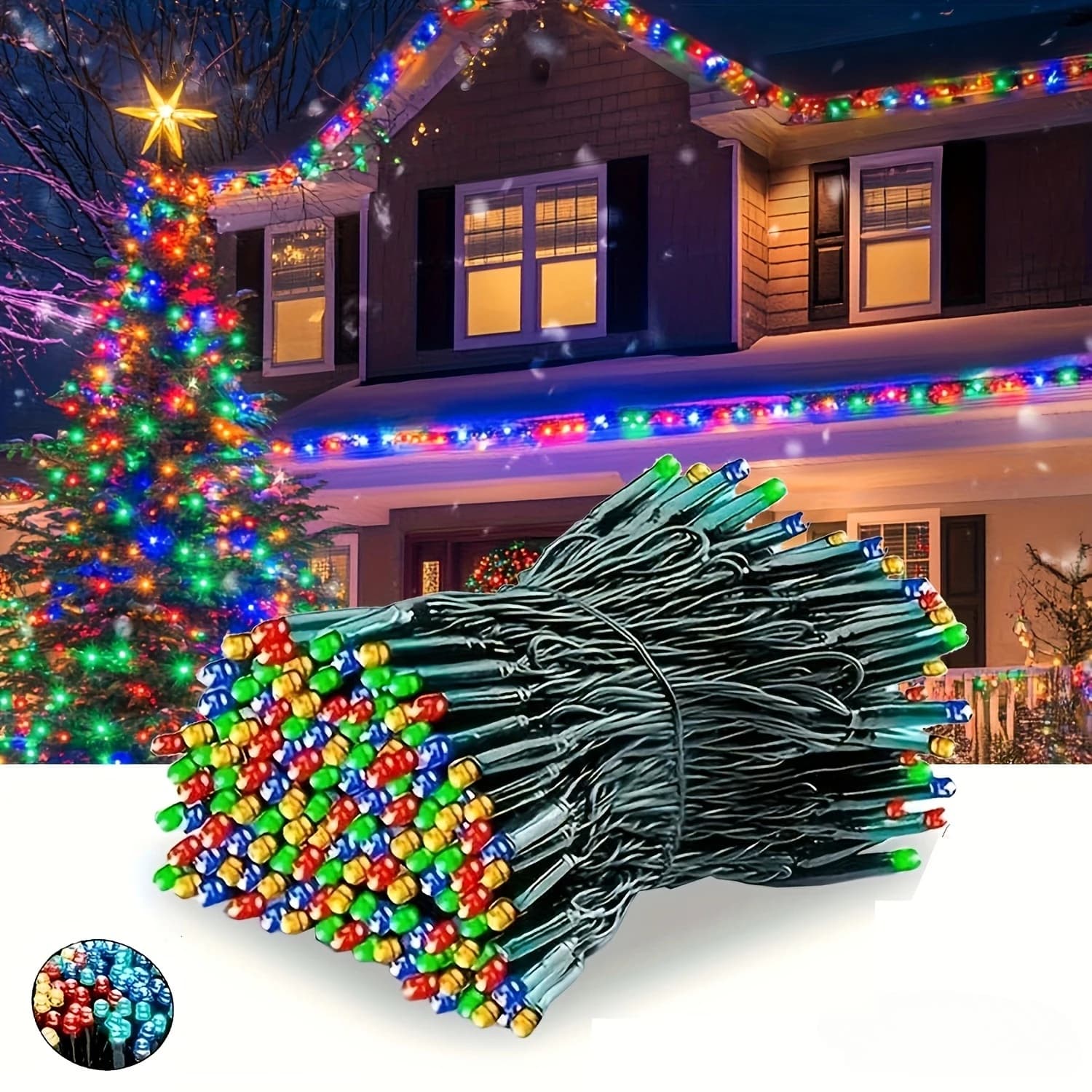 Solar LED String Light with 8 Modes