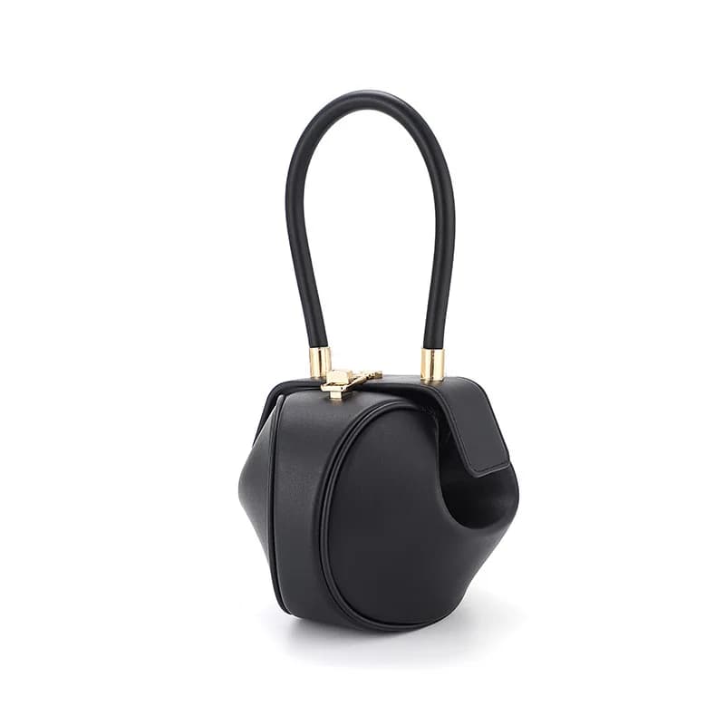Luxury Designer Round Shoulder Bag PU Leather