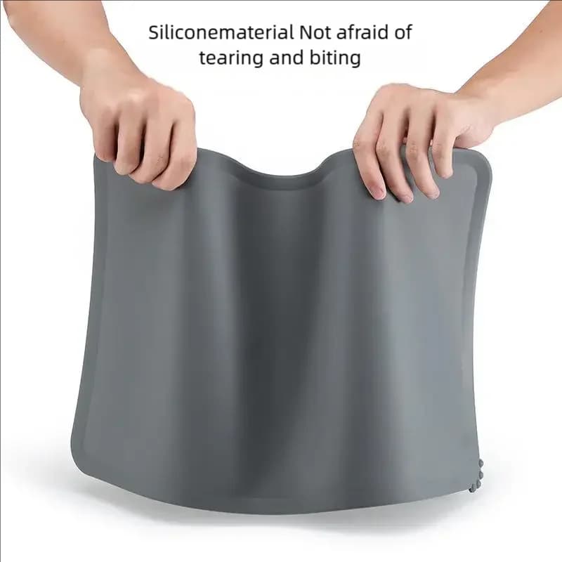 Waterproof Pet Bowl Mat With Non-Slip Base