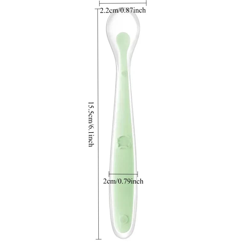 Cartoon Dinosaur Baby Spoon with Standing Base