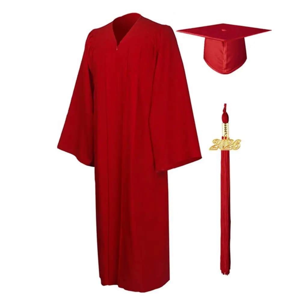 Unisex Graduation Robe With Hat And Tassel