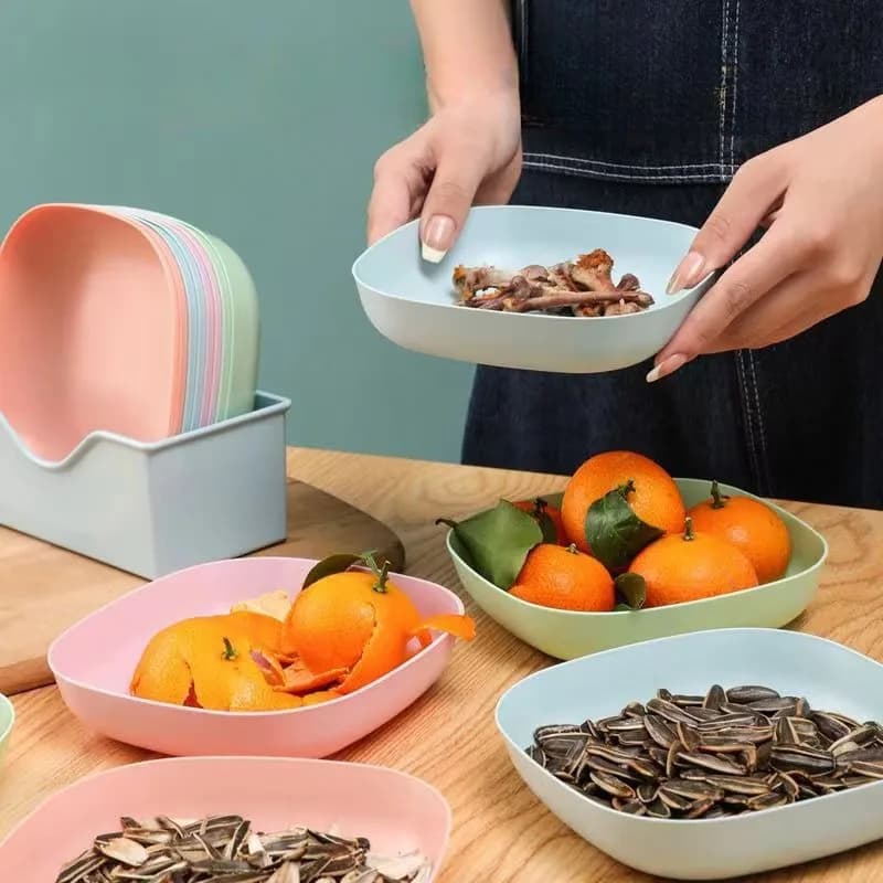 Reusable Fruit and Dessert Plates Set of 10