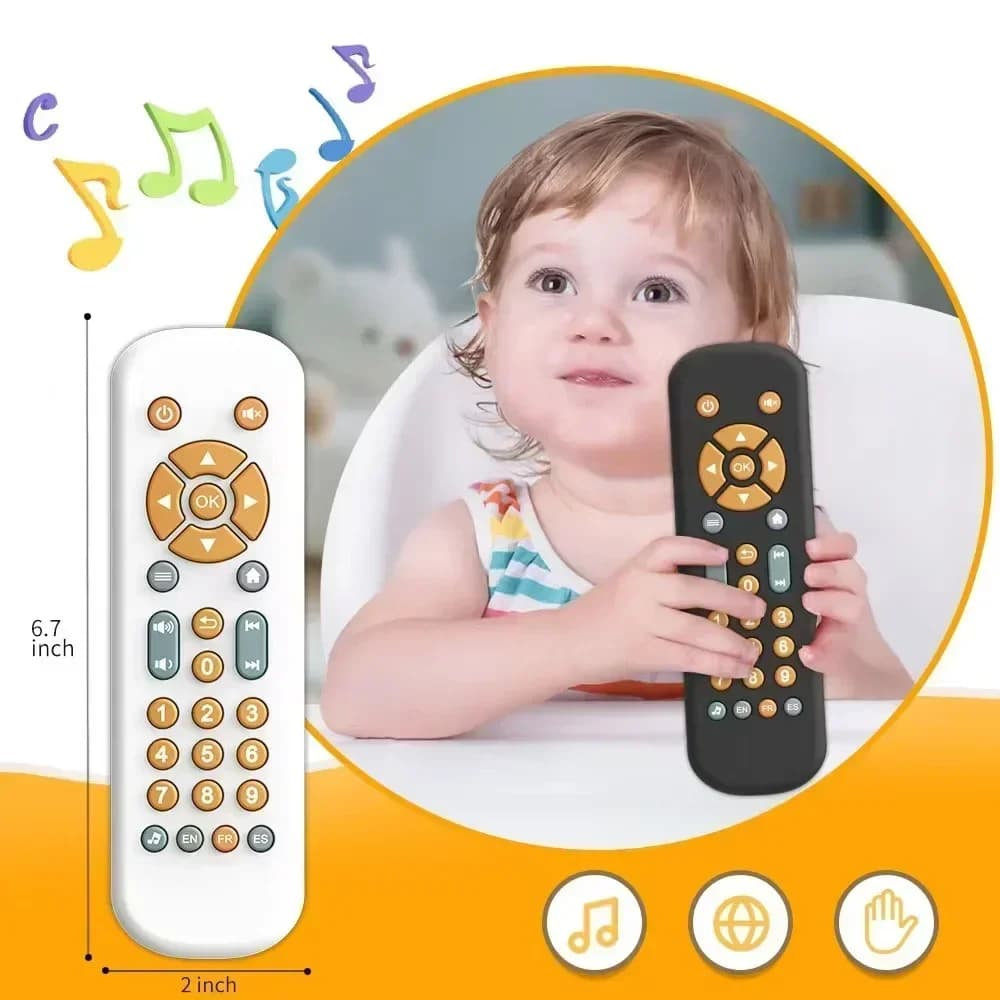 Baby TV Remote Control Toy with Music and Lights