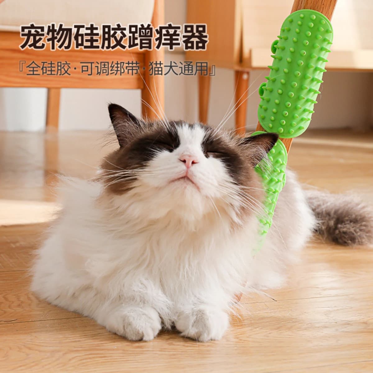 Wall-Mounted Cat Massage and Grooming Brush