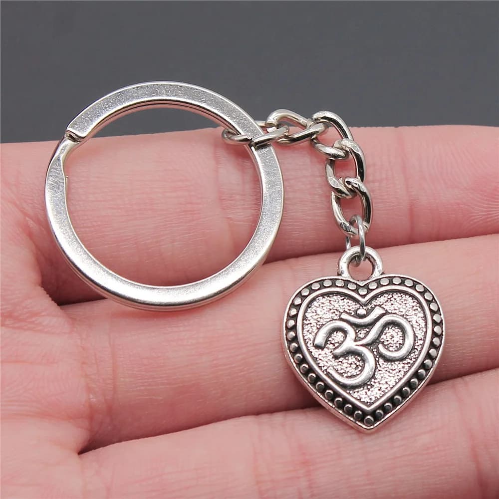 Om Symbol Yoga Keychain Pendant