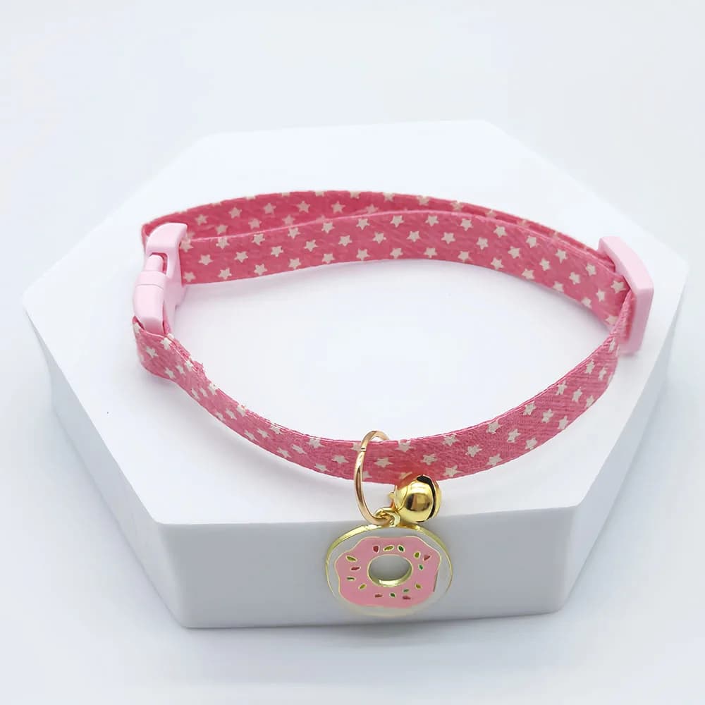 Adjustable Small Dog and Cat Collar with Bell