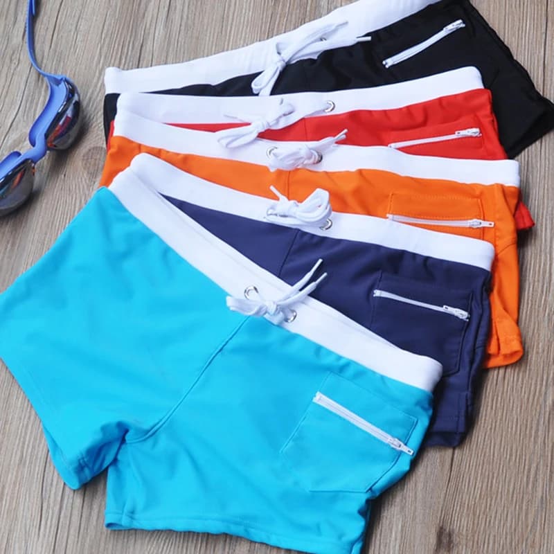 Men's Swim Trunks with Zipper Pocket
