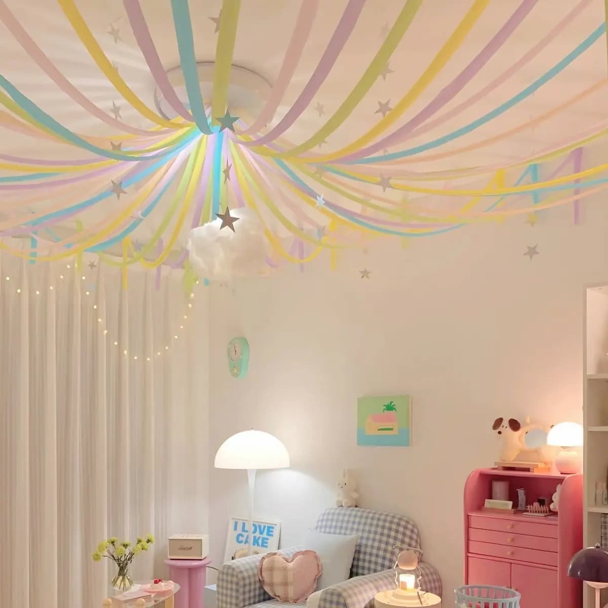 Colorful Crepe Paper Streamers Party Decoration Set