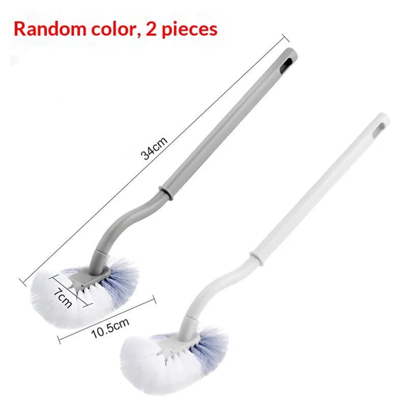 Toilet Brush Long Handle Curved Bowl Cleaner