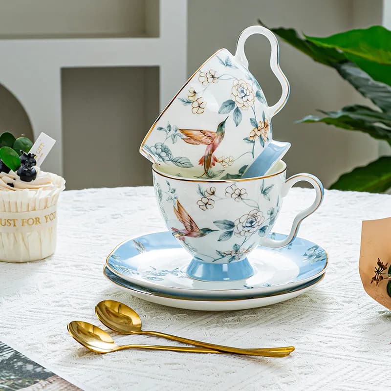 Ceramic Tea and Coffee Set for Two