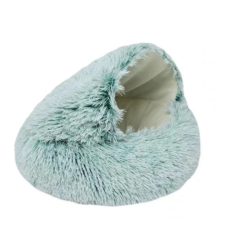 Round Plush Pet Bed with Cover