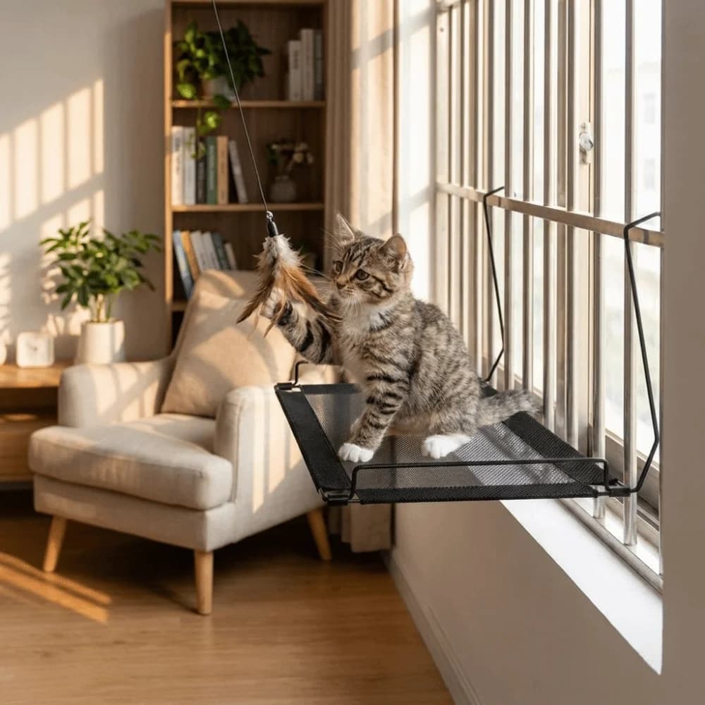 Breathable Mesh Cat Window Hammock