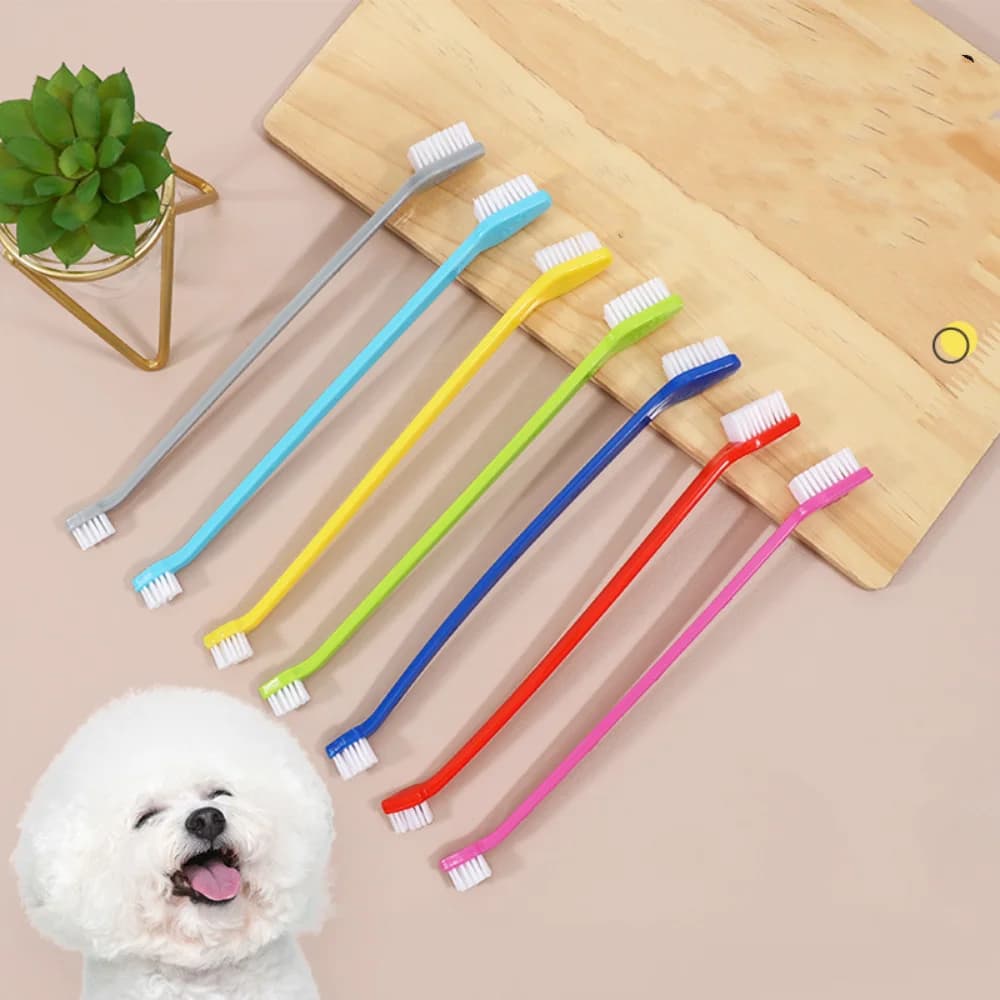 Double-Headed Pet Toothbrush