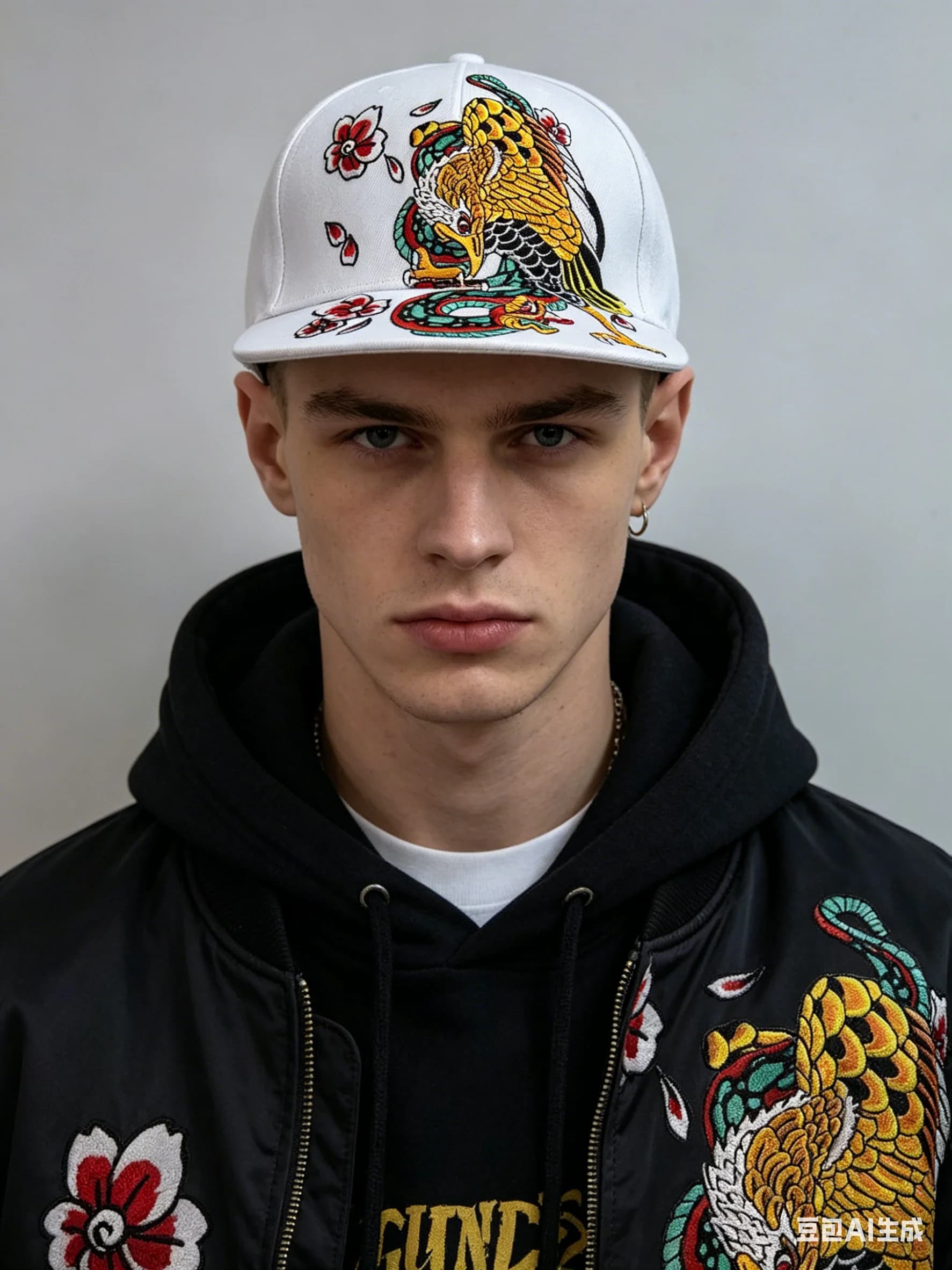 Embroidered Flat Top Baseball Cap
