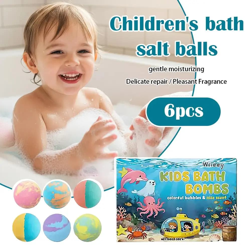 Kids Colorful Bath Bombs Set