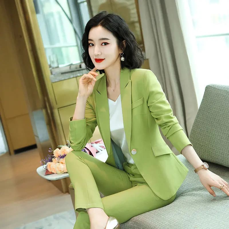 Women's Blazer and Pant Matching Set