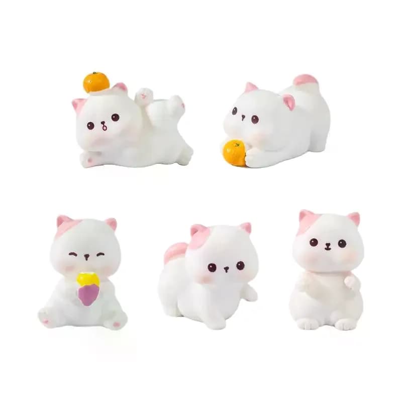Cartoon Cat Resin Figurine