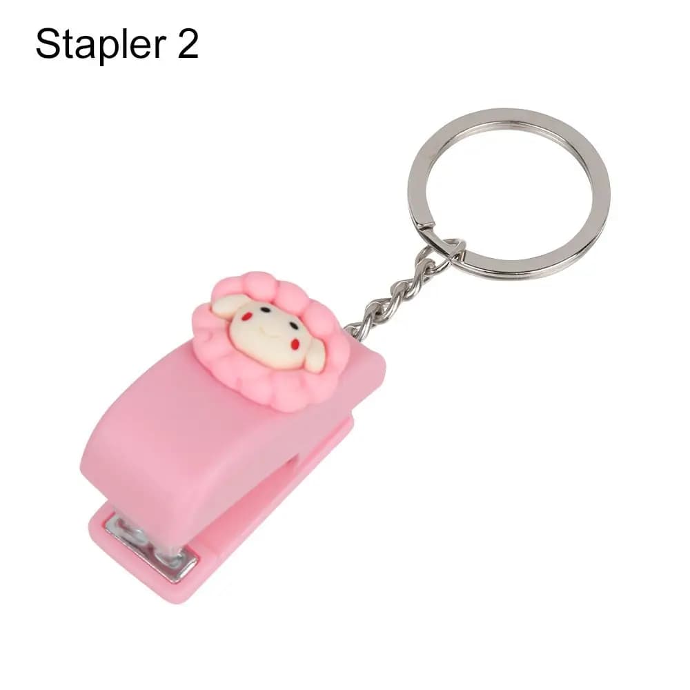 Mini Stapler with Document Clips and Paper Clips Set