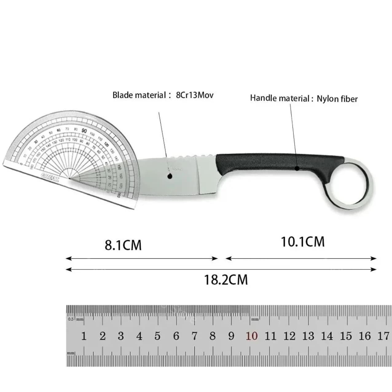 Multifunctional Fixed Blade Outdoor Camping Knife