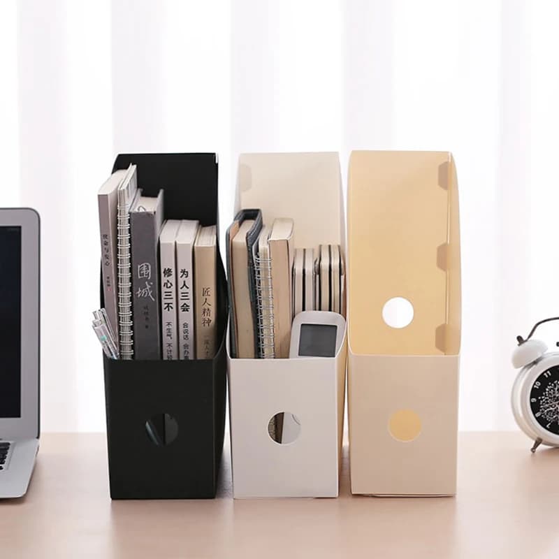 Office Document File Storage Box Folding Desktop Organizer Multi-functional Books Pencil Sundries Storage Box Office Supplies