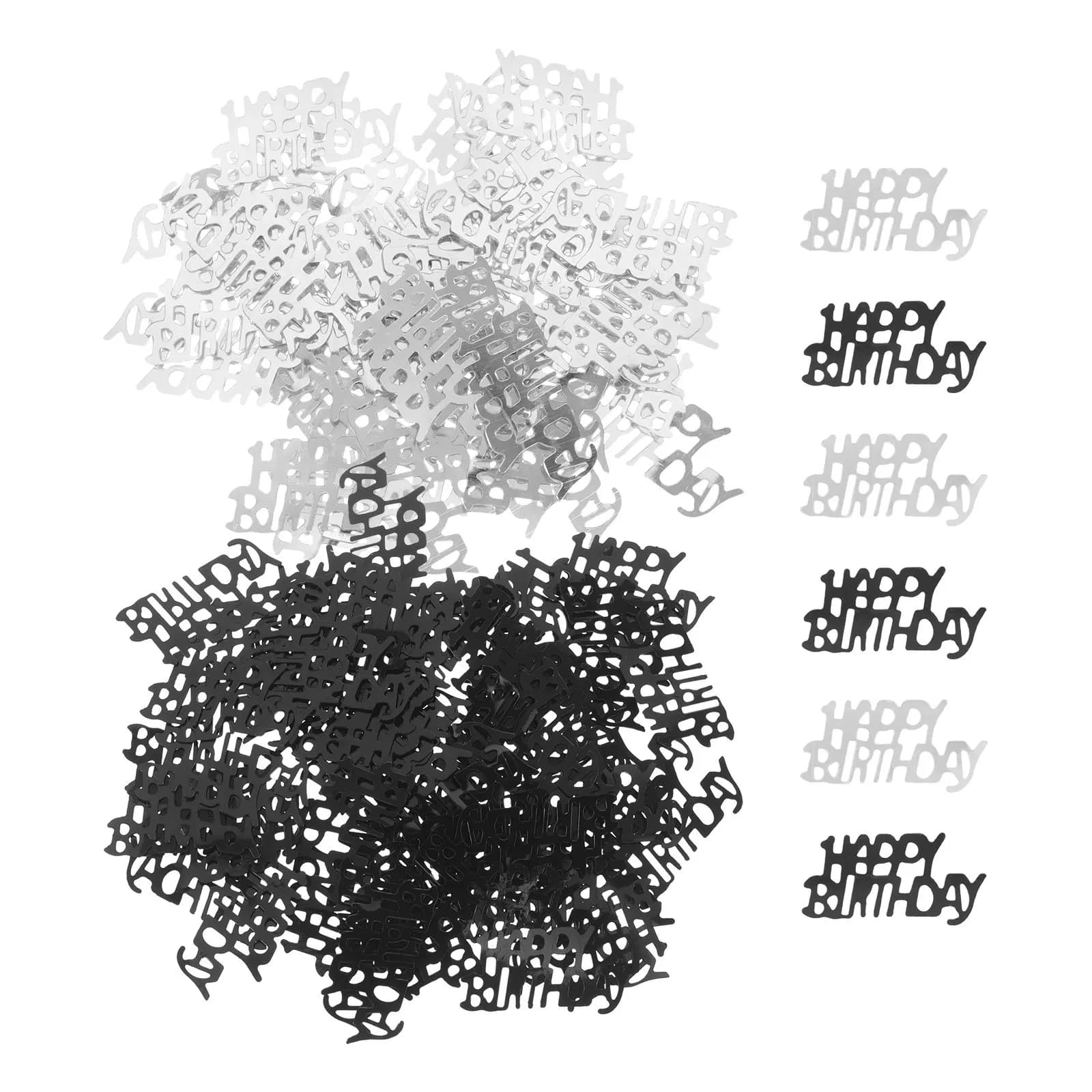 Silver Confetti Dots Party Table Decoration
