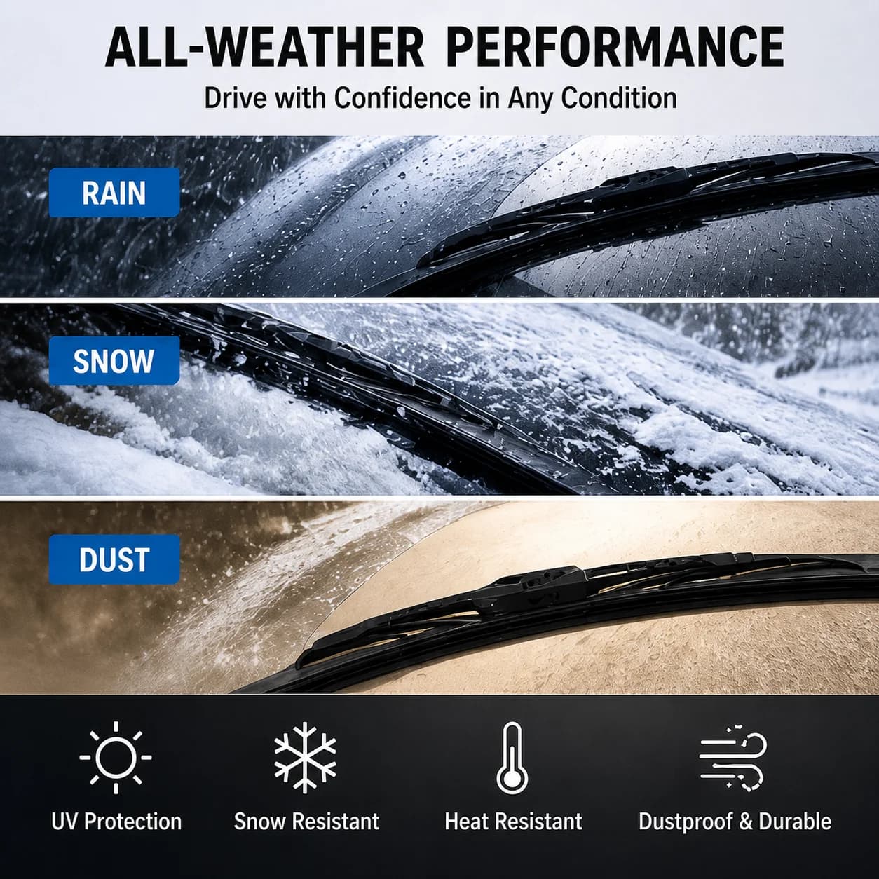 Windshield Wiper Blade Set for VW Crafter