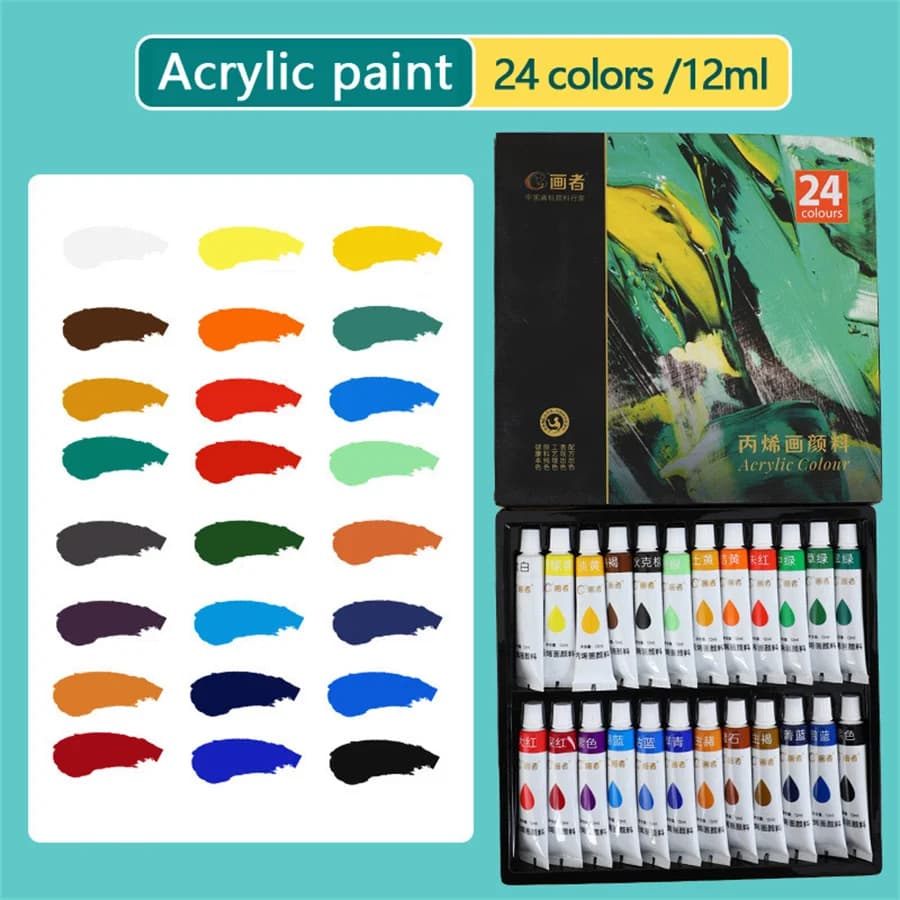 Acrylic Paint Set, 36 Colors