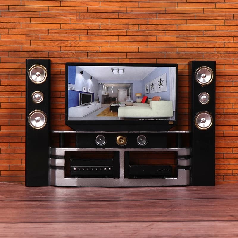 Dollhouse Miniature TV Set