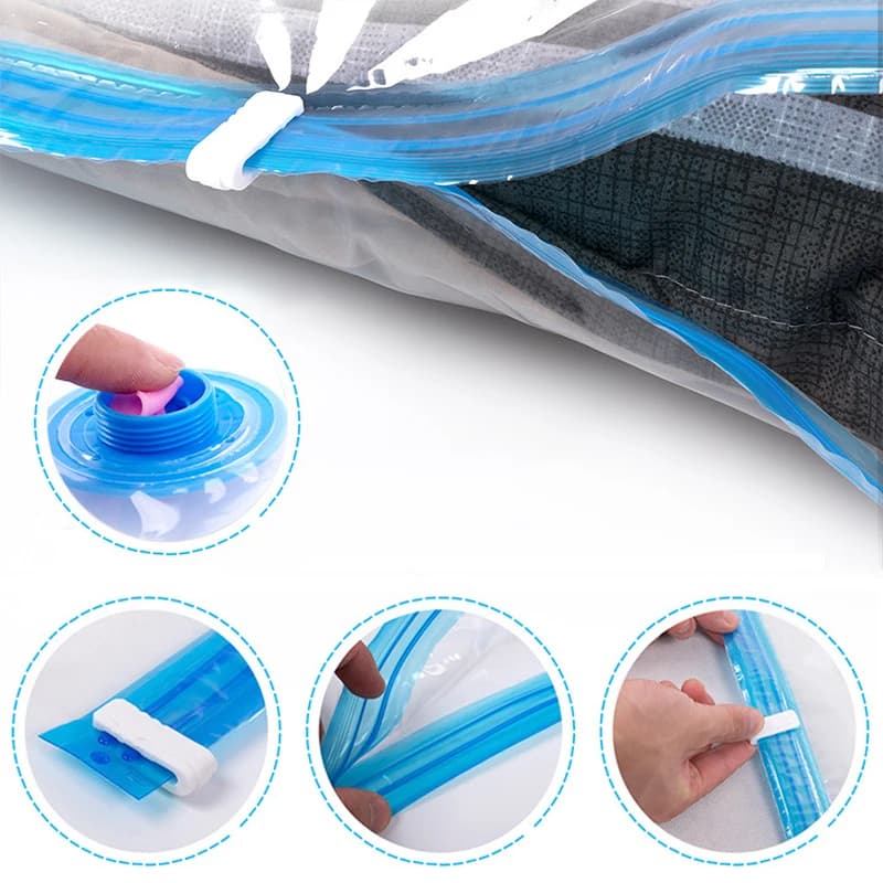 Vacuum Storage Bags for Clothes & Bedding