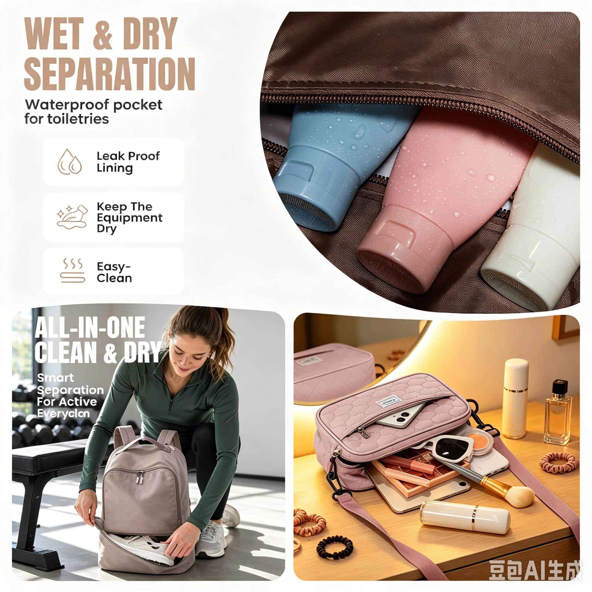 Sports Backpack With Shoe Compartment