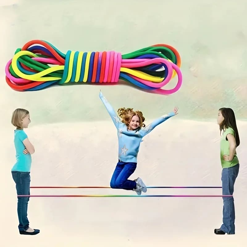 Rainbow Elastic Jump Rope