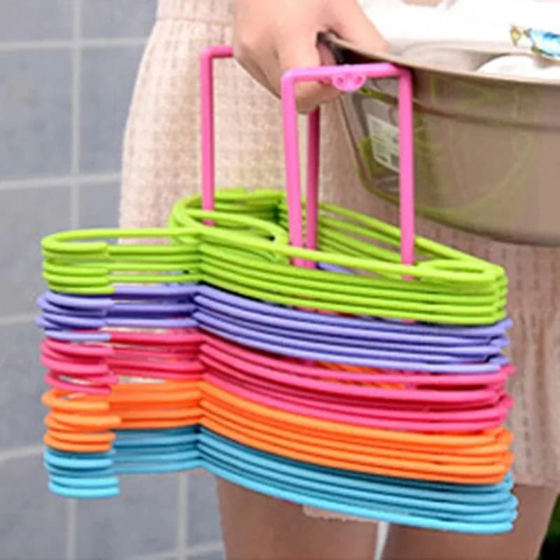 Plastic Hanger Organizer Storage Rack