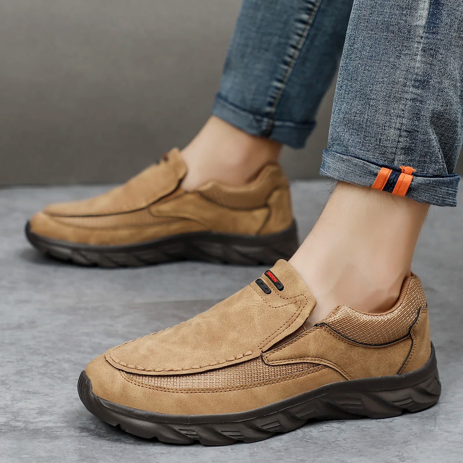 Shoes for Men Fashion Comfortable Walking Men's Sneakers Handmade Stitching New Flat Casual Shoes New Loafers