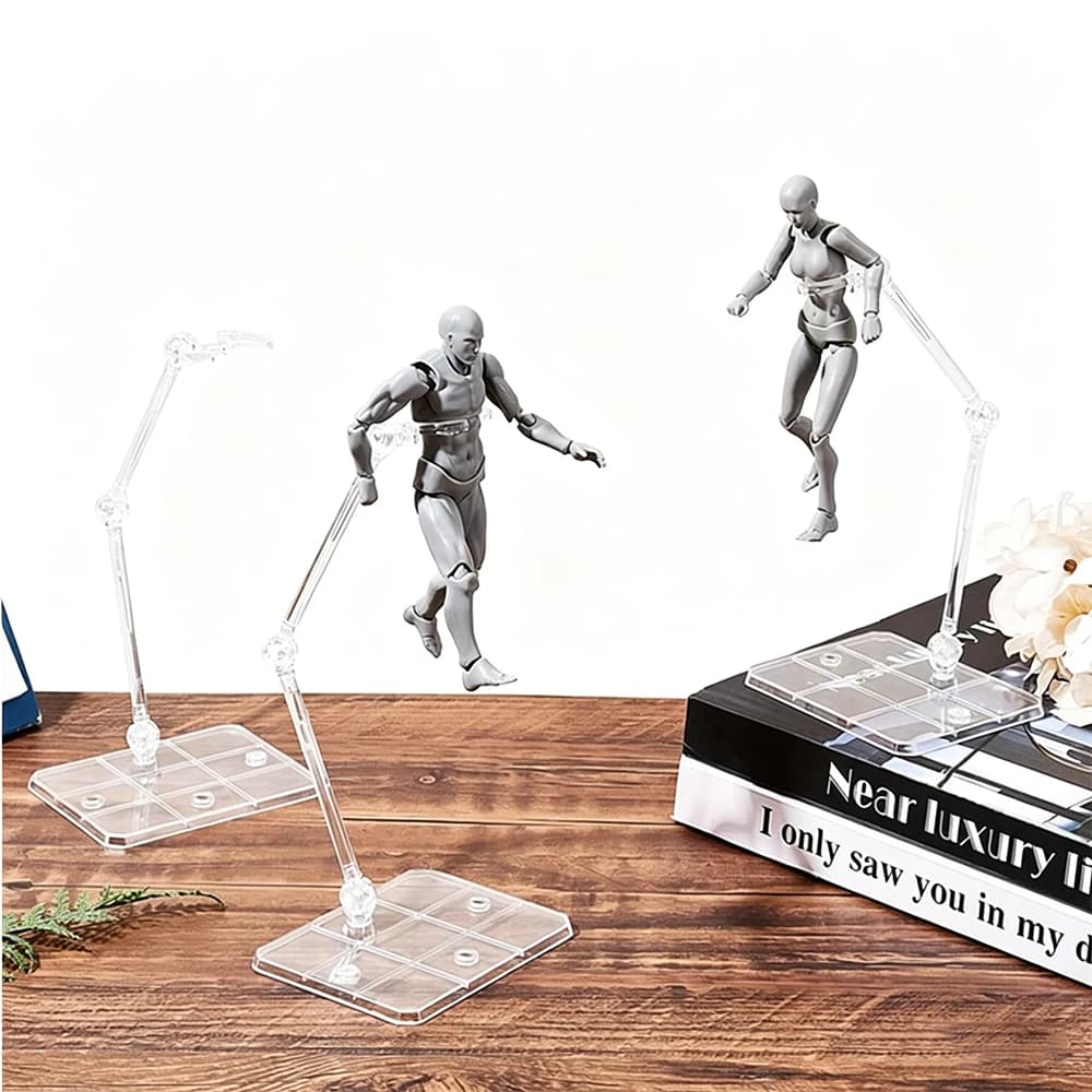 Clear Acrylic Action Figure Display Stand