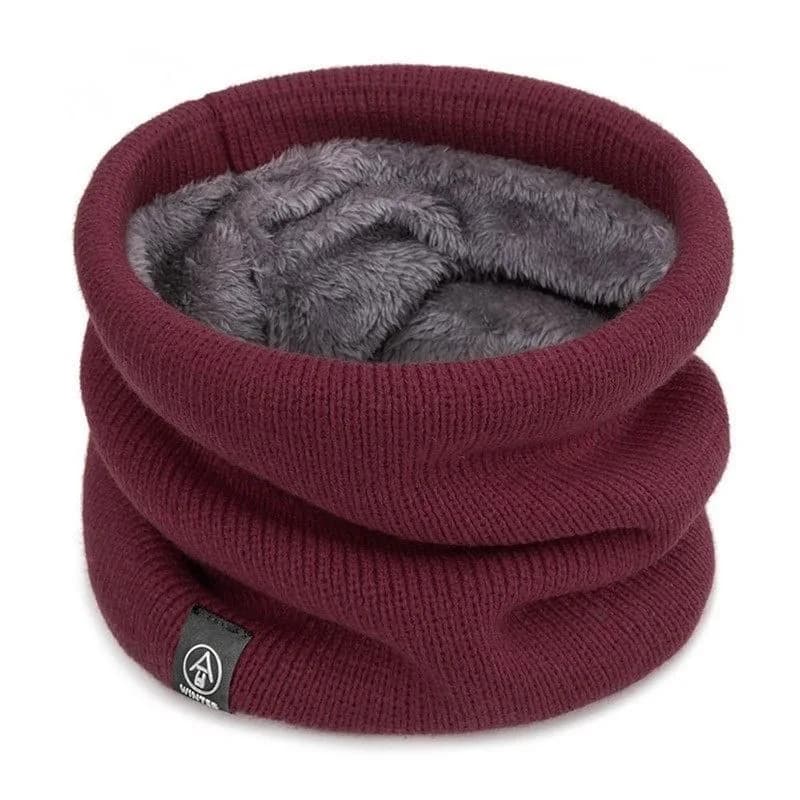 Winter Knit Neck Scarf with Mask Coverage
