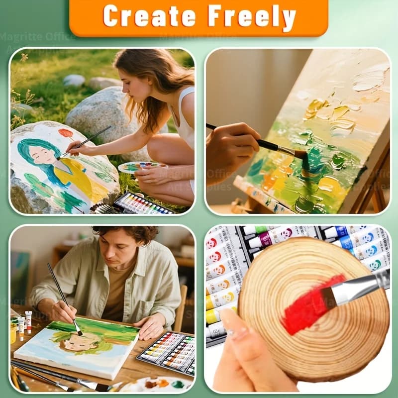 Multi-Color Non-Fading Acrylic Paint Set