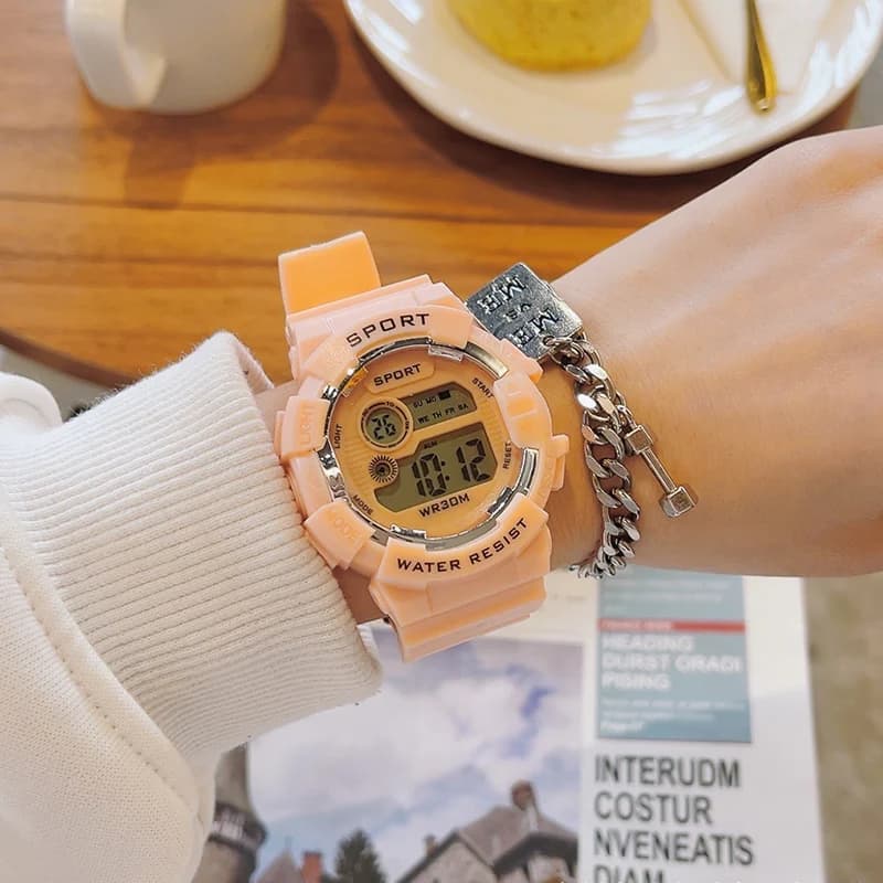 Men Women Digital Watches with Bracelet Multifunction Sports Watches Fashion Couple Watch Electronic Clock For Boys and Girls